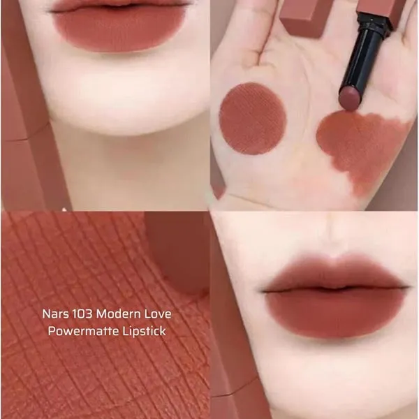 Son Nars Powermatte Lip 103 Modern Love Màu Hồng Cam Đất