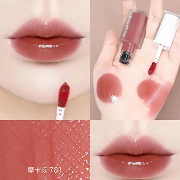 Son Shu Uemura Kinu Care Glow Up Màu BR 781 Chocolate Drizzle Hồng Nâu Đất