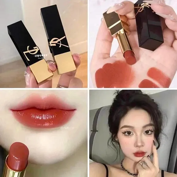 Son Yves Saint Laurent YSL The Bold 08 Fearless Carnelian Màu Đỏ Cam Cháy