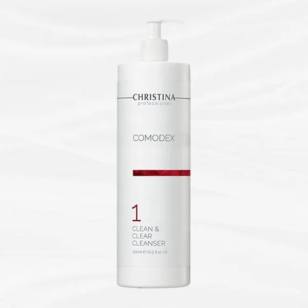 Sữa Rửa Mặt Làm Sạch Và Kháng Khuẩn Christina Comodex Clean & Clear Cleanser 500ml