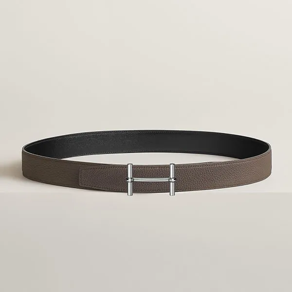 Thắt Lưng Nam Hermès H d'Ancre Belt Buckle & Reversible Leather Strap 32mm H077931CK05/ H073967CAAC095 Màu Đen Size 90