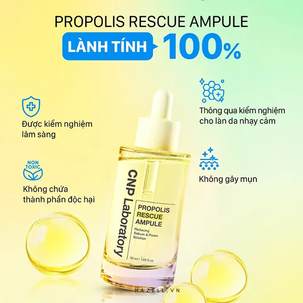 Tinh Chất Keo Ong Cấp Ẩm Phục Hồi Da CNP Laboratory Propolis Rescue Ampule 50ml