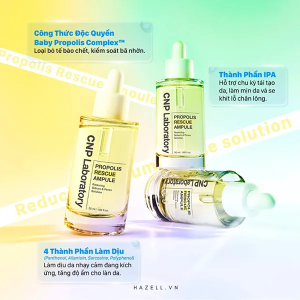 Tinh Chất Keo Ong Cấp Ẩm Phục Hồi Da CNP Laboratory Propolis Rescue Ampule 50ml
