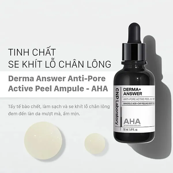 Tinh Chất Thu Nhỏ Lỗ Chân Lông CNP Derma Answer Anti-Pore Peel Ampule (AHA) 50ml