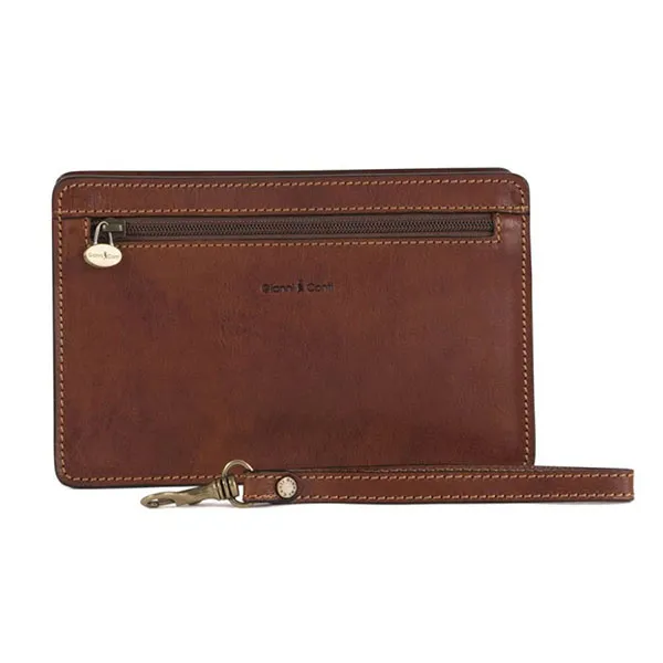 Túi Cầm Tay Nam Gianni Conti Bag 912019-25 Màu Nâu Nhạt