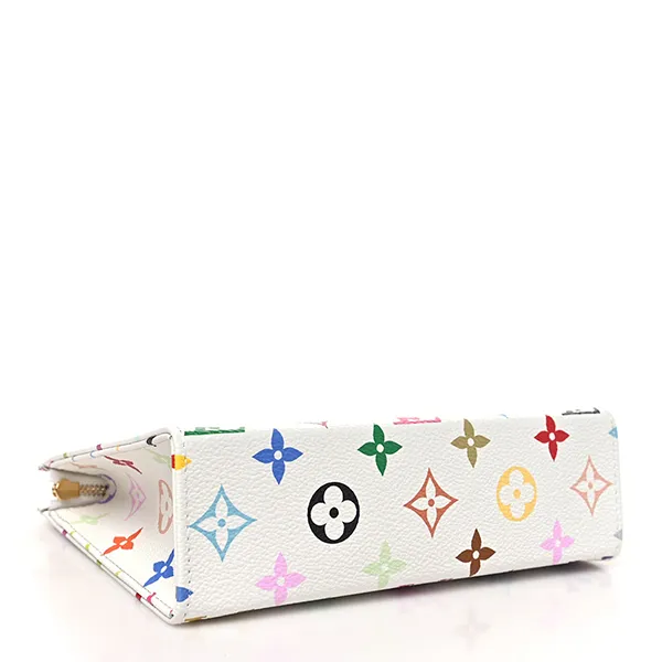 Túi Cầm Tay Louis Vuitton X TM Monogram Multicolor Toiletry Pouch 19 White Màu Trắng