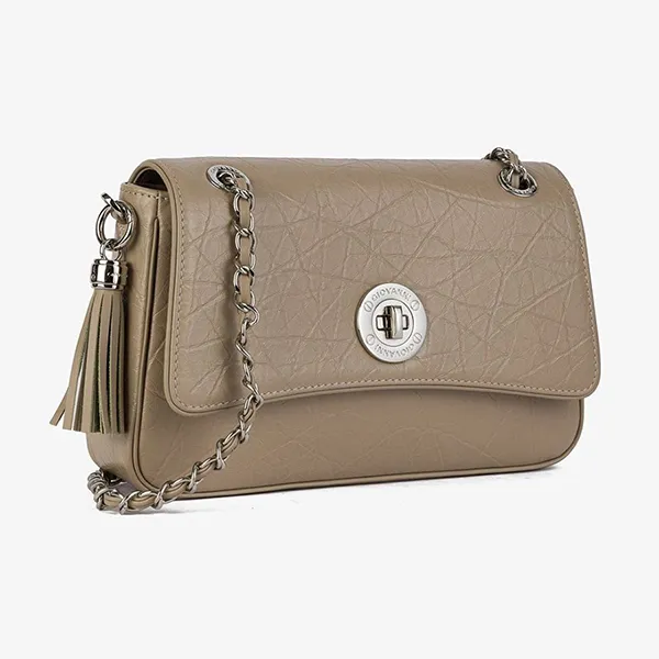 Túi Đeo Chéo Nữ Giovanni DLD0192-1 Màu Be Đậm