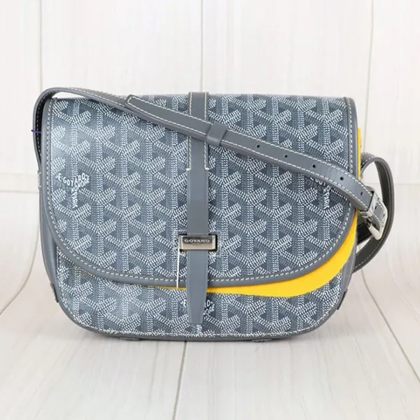 Túi Đeo Chéo Nữ Goyard Belvedere PM Shoulder Bag Grey W25081504 Màu Xám