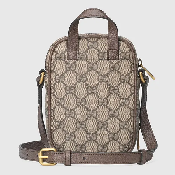 Túi Đeo Chéo Nữ Gucci Ophidia Mini Bag Monogram 671682-96IWT-8745 Màu Xám