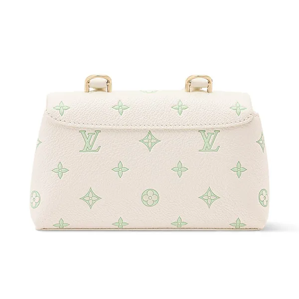 Túi Đeo Chéo Nữ Louis Vuitton LV Nano Madeleine M27698 Màu Xanh Trắng