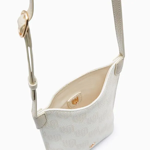 Túi Đeo Chéo Nữ Lyn Blondie Infinite Phone Bag - Ivory L26CWWA012 Màu Trắng Kem