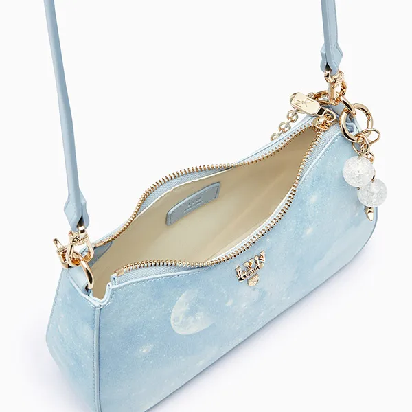 Túi Đeo Chéo Nữ Lyn Cosmic Tricia Sky Shoulder Bag - Printed Blue L25FBWA113 Màu Xanh Blue