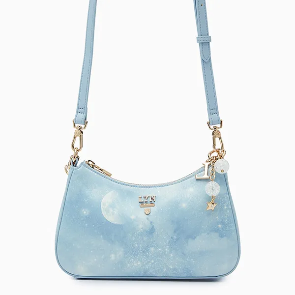 Túi Đeo Chéo Nữ Lyn Cosmic Tricia Sky Shoulder Bag - Printed Blue L25FBWA113 Màu Xanh Blue