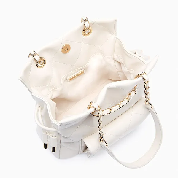 Túi Đeo Chéo Nữ Lyn Destiny II Drawstring Bucket Bag Ivory L26CBWA003 Màu Kem
