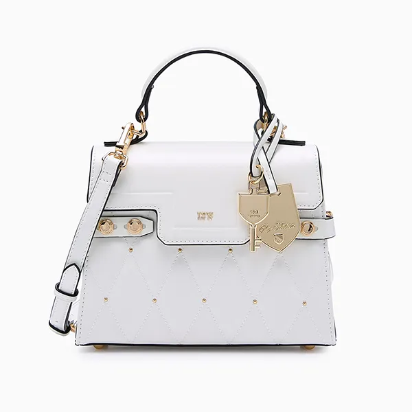 Túi Đeo Chéo Nữ Lyn Hera Fineness Flap S Crossbody Bag - Off-White L26SBWC003 Màu Trắng