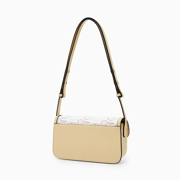 Túi Đeo Chéo Nữ Lyn Jenson Crossbody Bag White Variation 2 L26CBWA144 Màu Trắng Vàng