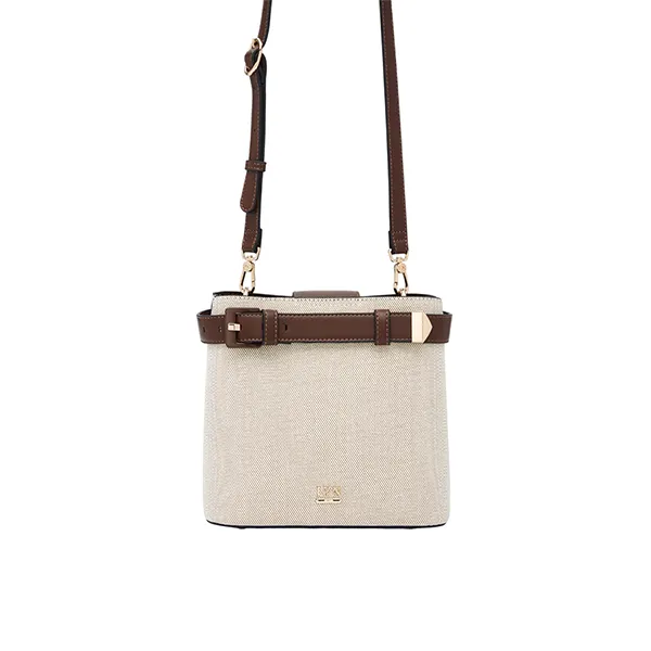Túi Đeo Chéo Nữ Lyn Marshall L Bucket Bag Brown L26CBWA132 Màu Nâu - Trắng