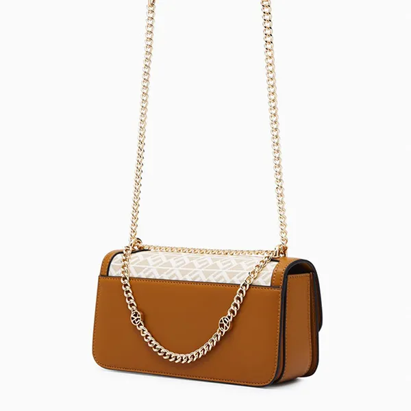 Túi Đeo Chéo Nữ Lyn Mona Ii Crossbody Bag Printed Beige L26CBWA148 Màu Be Nâu