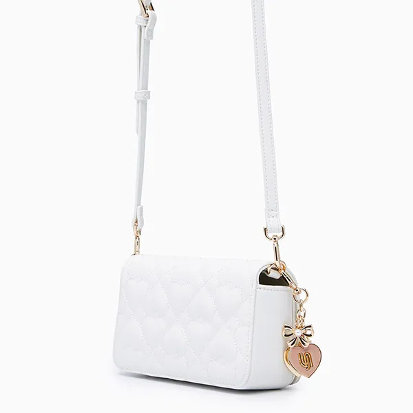 Túi Đeo Chéo Nữ Lyn Moon Cheryl Infinite Wallet On Chain - Ivory L26CWWA031 Màu Trắng