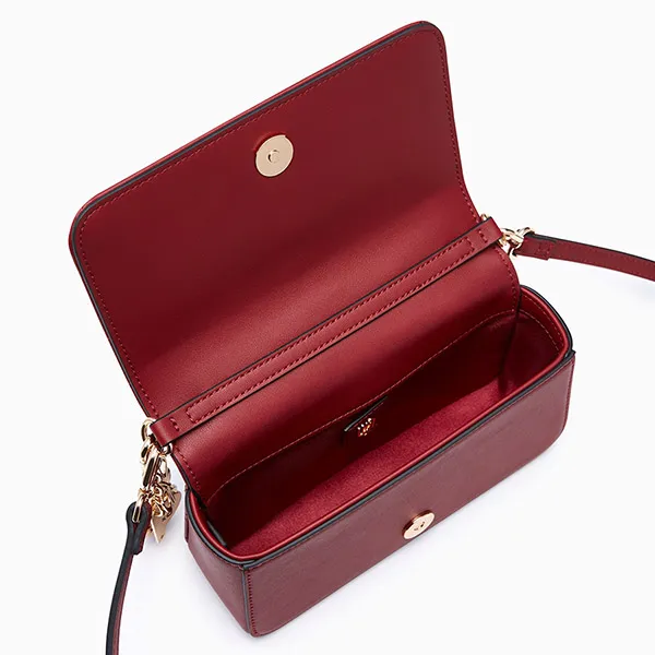 Túi Đeo Chéo Nữ Lyn Moon Cheryl Infinite Wallet On Chain - Red L26CWWA031 Màu Đỏ