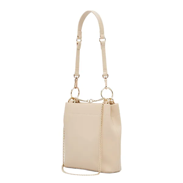 Túi Đeo Chéo Nữ Lyn Pista Crossbody Bag Light Beige L26CBWA163 Màu Be