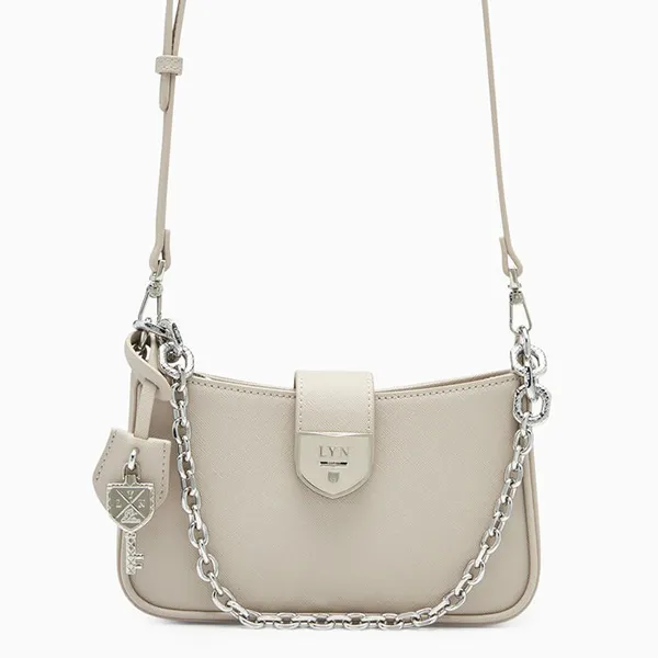 Túi Đeo Chéo Nữ Lyn Re-Edit Casia Athella Shoulder Bag Light Grey L26CBWA115 Màu Xám Nhạt