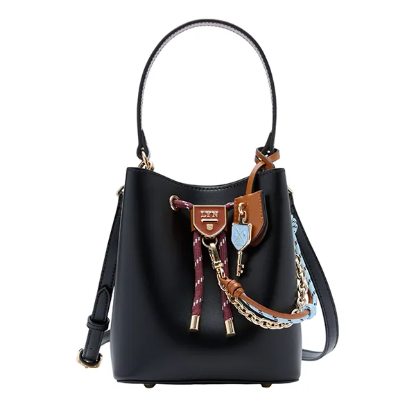 Túi Đeo Chéo Nữ Lyn Re-Edit Explore Carina S Bucket Bag Black L26CBWA119 Màu Đen