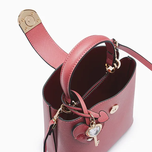 Túi Đeo Chéo Nữ Lyn Re Love Astraea S Bucket Bag Dark Pink L26CBWA156 Màu Hồng Đậm