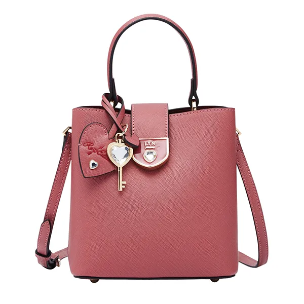 Túi Đeo Chéo Nữ Lyn Re Love Astraea S Bucket Bag Dark Pink L26CBWA156 Màu Hồng Đậm