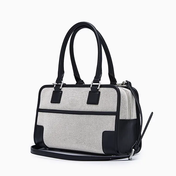 Túi Đeo Chéo Nữ Lyn Tueslove Canvas S Tote Bag - Black L26CBWA197 Màu Đen Xám