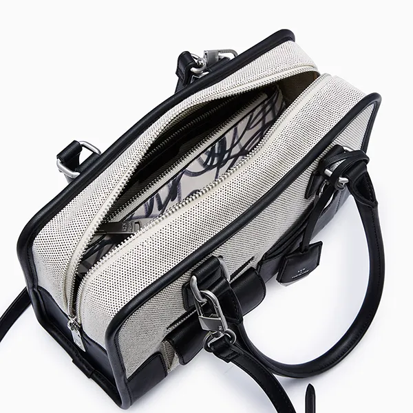 Túi Đeo Chéo Nữ Lyn Tueslove Canvas S Tote Bag - Black L26CBWA197 Màu Đen Xám