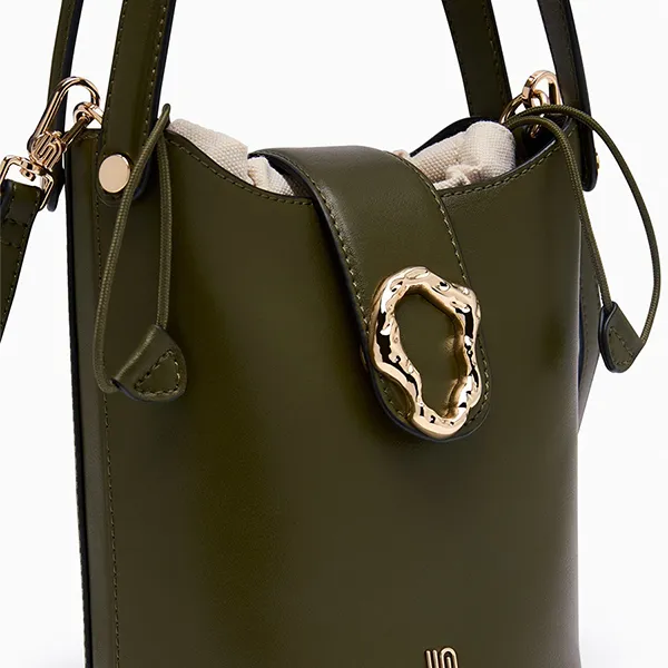 Túi Đeo Chéo Nữ Lyn Vary Infinite Bucket Bag Dark Green L26CBWB019 Màu Xanh Green