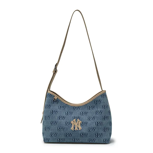 Túi Đeo Chéo Nữ MLB Monogram New York Yankees 3ABMMD16N-50BLL Màu Xanh Nhạt
