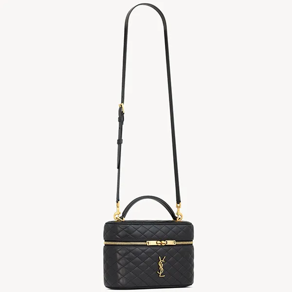 Túi Đeo Chéo Nữ Yves Saint Laurent YSL Gaby Vanity Large In Lambskin 8515721EL071000 Màu Đen
