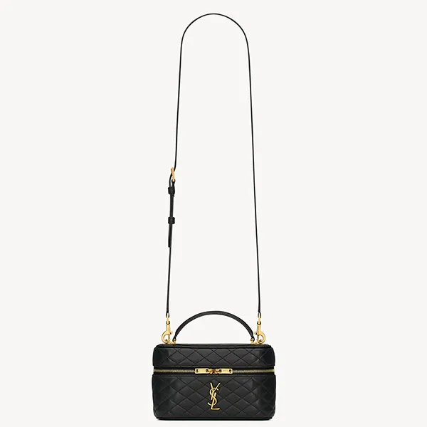 Túi Đeo Chéo Nữ Yves Saint Laurent YSL Gaby Vanity Medium In Lambskin 7667311EL071000 Màu Đen