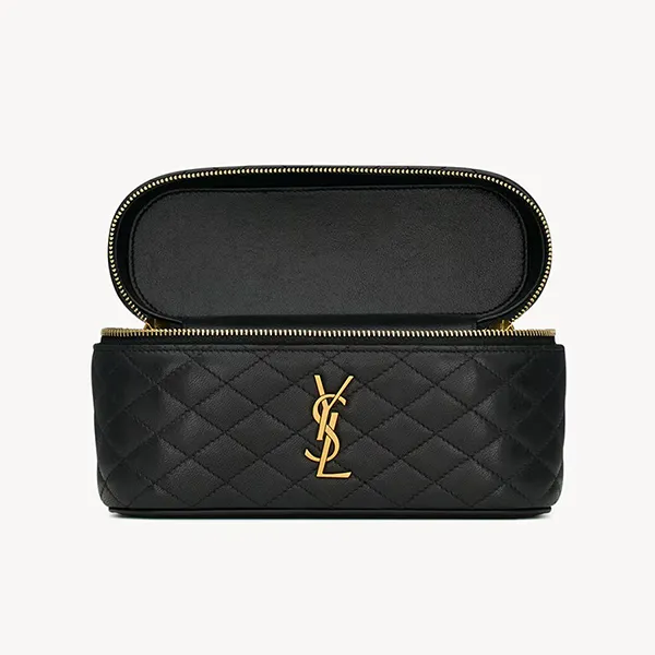 Túi Đeo Chéo Nữ Yves Saint Laurent YSL Gaby Vanity Medium In Lambskin 7667311EL071000 Màu Đen