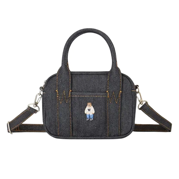 Túi Đeo Chéo Nữ WHOAU Steve Denim Pocket Cross WHBGG2324A Màu Xanh Denim