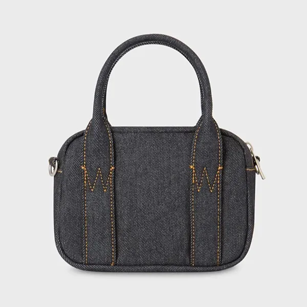 Túi Đeo Chéo Nữ WHOAU Steve Denim Pocket Cross WHBGG2324A Màu Xanh Denim