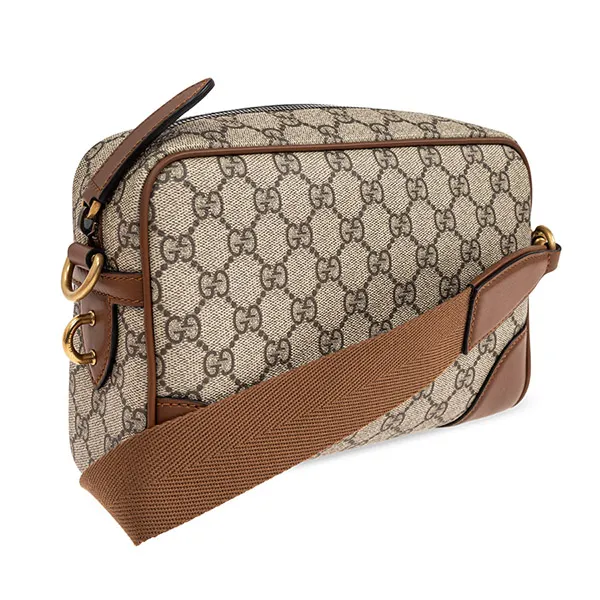 Túi Đeo Vai Gucci Beige Shoulder bag GG Emblem Small 821155 FAED3-9786 Màu Beige