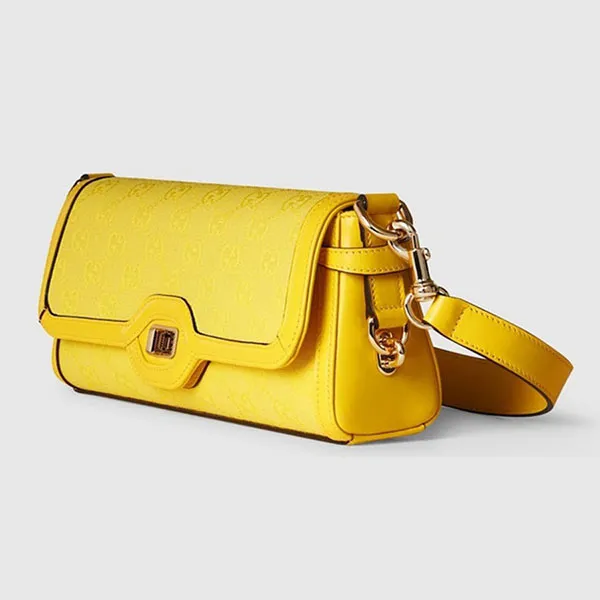 Túi Đeo Vai Nữ Gucci Luce Small Shoulder Bag Màu Vàng