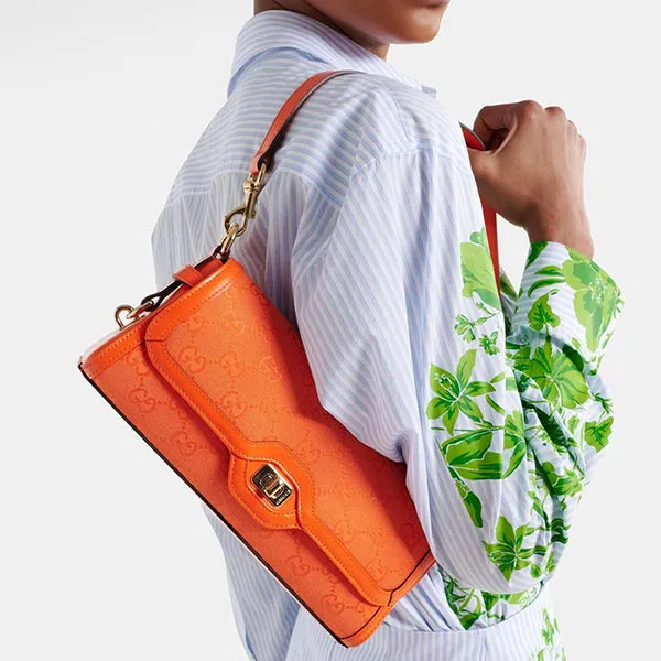 Túi Đeo Vai Nữ Gucci Original Small Shoulder Bag Màu Cam