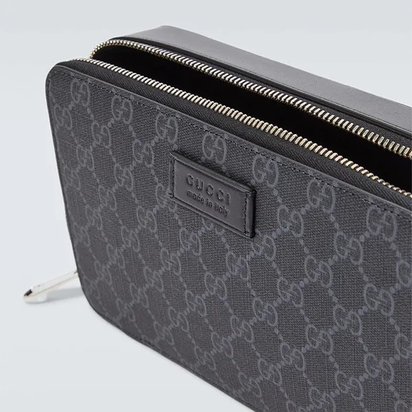 Túi Đeo Vai Nam Gucci GG Supreme Mini Shoulder Bag Màu Đen