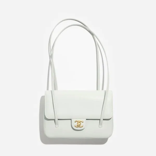 Túi Đeo Vai Nữ Chanel Small Flap-Top Bag AS6130-B23483-U6544 Màu Xanh Nhạt