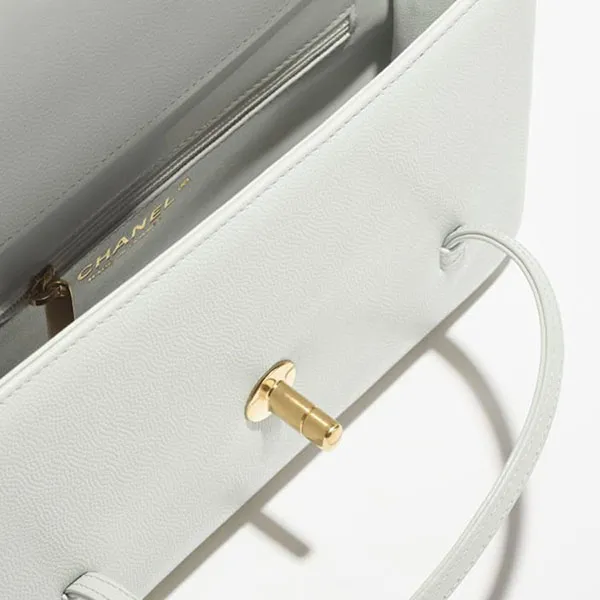 Túi Đeo Vai Nữ Chanel Small Flap-Top Bag AS6130-B23483-U6544 Màu Xanh Nhạt