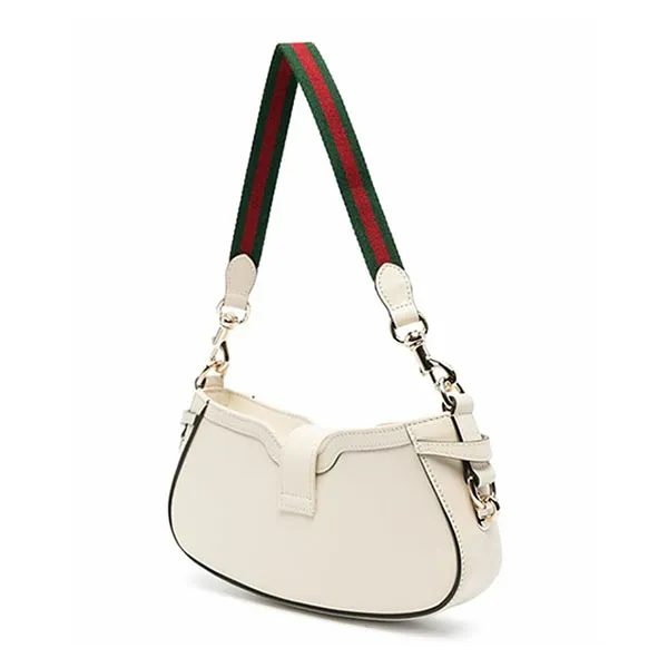 Túi Đeo Vai Nữ Gucci Moon Side Mini Leather Shoulder Bag Màu Trắng