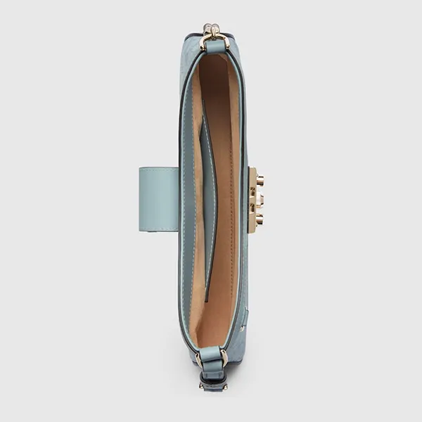 Túi Đeo Vai Nữ Gucci Padlock Shoulder Bag 811705-FAD3R-8744 Màu Xanh Nhạt