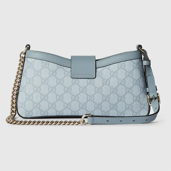 Túi Đeo Vai Nữ Gucci Padlock Small Shoulder Bag Dusty Blue 811705-FAD3R-8744 Màu Xanh Blue