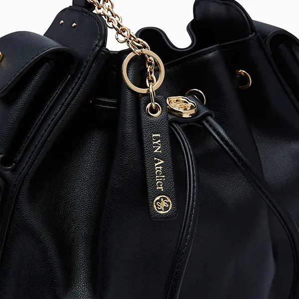 Túi Đeo Vai Nữ Lyn Atelier M Bucket Bag L26CBWB029 Black Màu Đen
