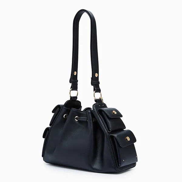 Túi Đeo Vai Nữ Lyn Atelier M Bucket Bag L26CBWB029 Black Màu Đen