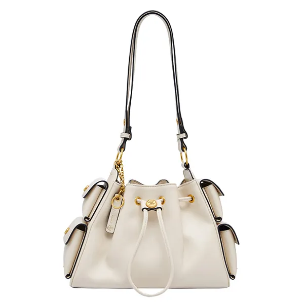 Túi Đeo Vai Nữ Lyn Atelier M Bucket Bag L26CBWB029 Light Beige Màu Kem